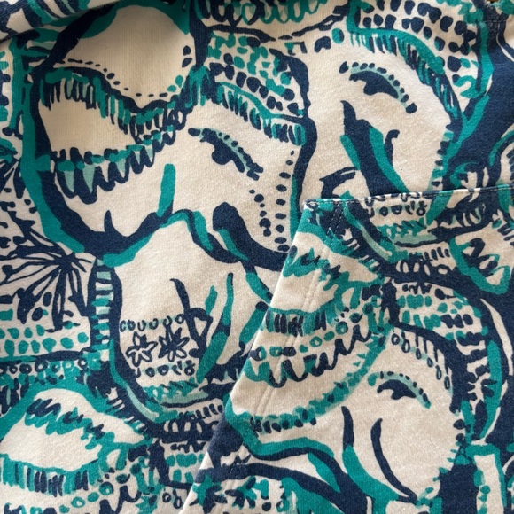 NWOT Lilly Pulitzer Teal White Keep on Truckin Popover Jacket SZ M - Picture 6 of 10